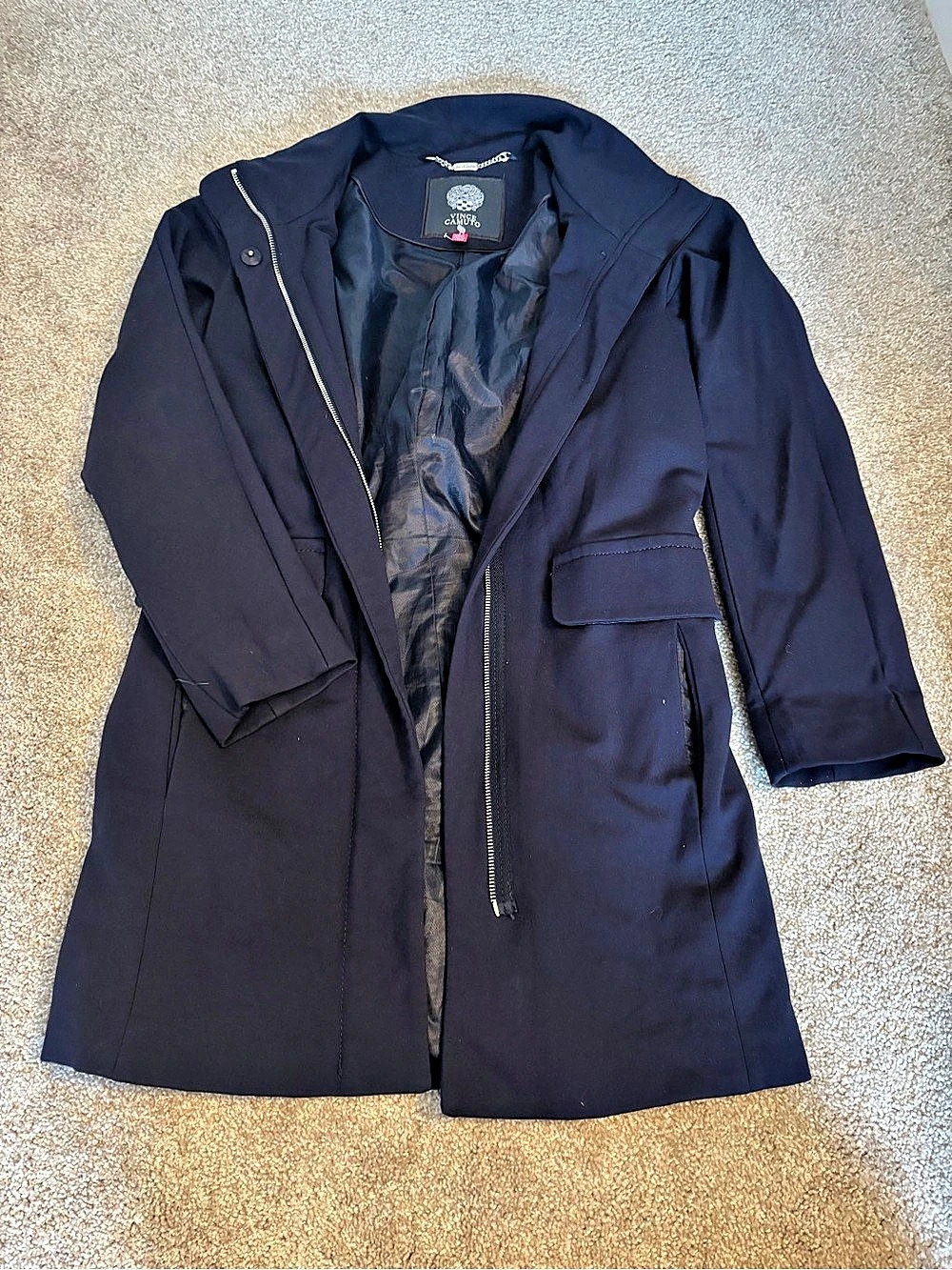 Vince Camuto Ladies' Collared Navy Full-Zip Jacket